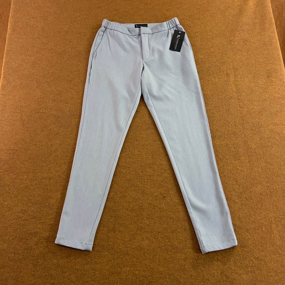 Tailored Athlete Mens 30W 30L Light Blue 365 Stretch Slim Fit Trousers NWT